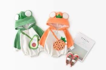 

infant romper long sleeve cute Cartoon baby romper Hoodie winter Infant Costume