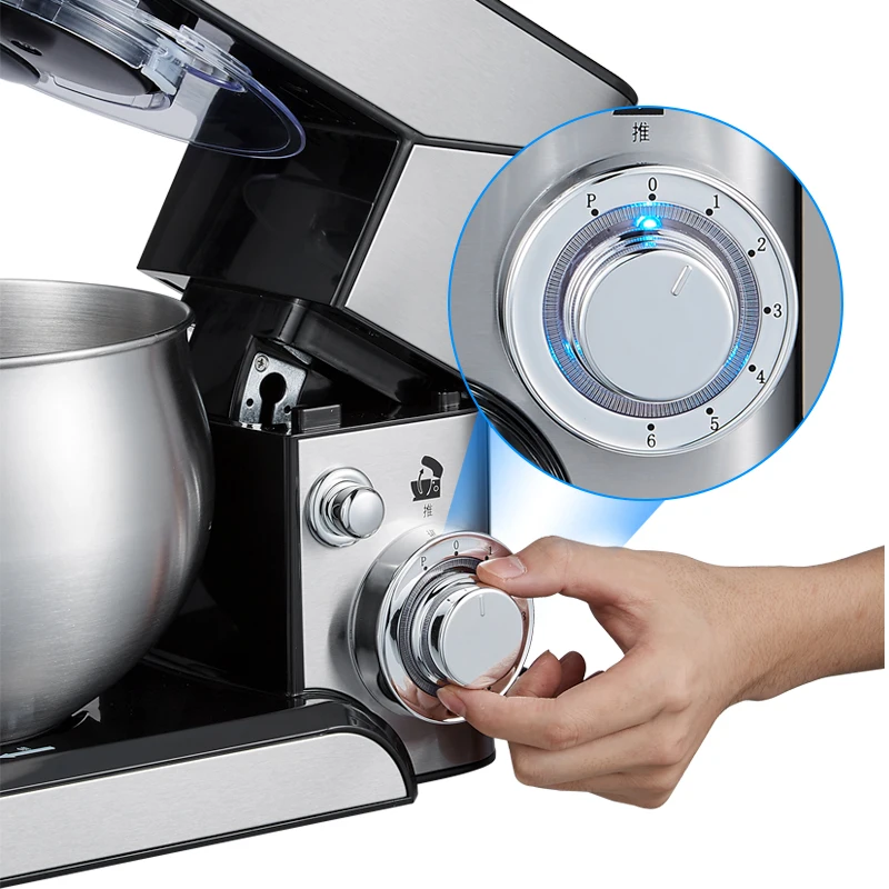 ProMixer M5 5L6speedStainless Steel BowlPlanetary Stand MIXERCream Egg Whisk Blender Cake Dough Bread Maker Machine