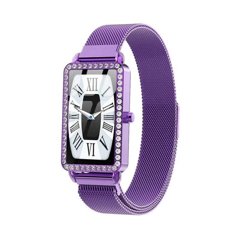 

A88 Women Crystal Decor Smart Bracelet Fitness Tra Memory Card