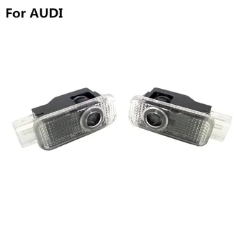 

2x LED Car Door Welcome Logo Ghost Shadow Light For AUDI Sline RS3 RS4 RS5 RS6 A1 A3 A4 B5 B6 B7 B8 Q3 Q5 Q7 TT 80 90 100 8L 8P