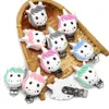 Joepada 3Pc/Lot Mickey Round Star Unicorn Silicone Beads Clip For Baby Teether Pacifier Accessories Infant Clasps Holders 2