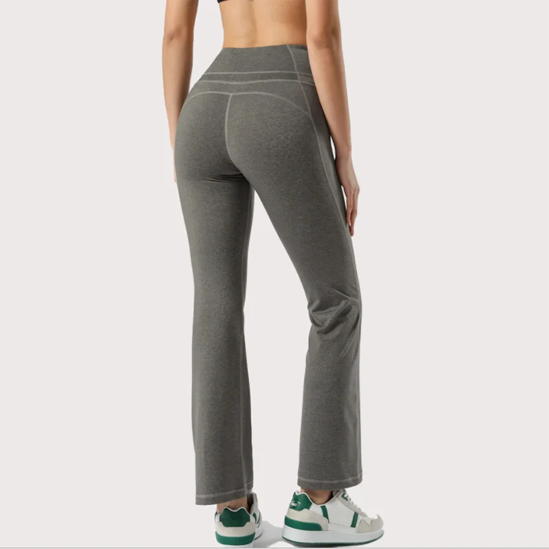 New Slimming Flared High Waist Yoga Pants Dance Pants Hip-Lifting Sports Casual Leggings Bell-Bottom Pants For Women