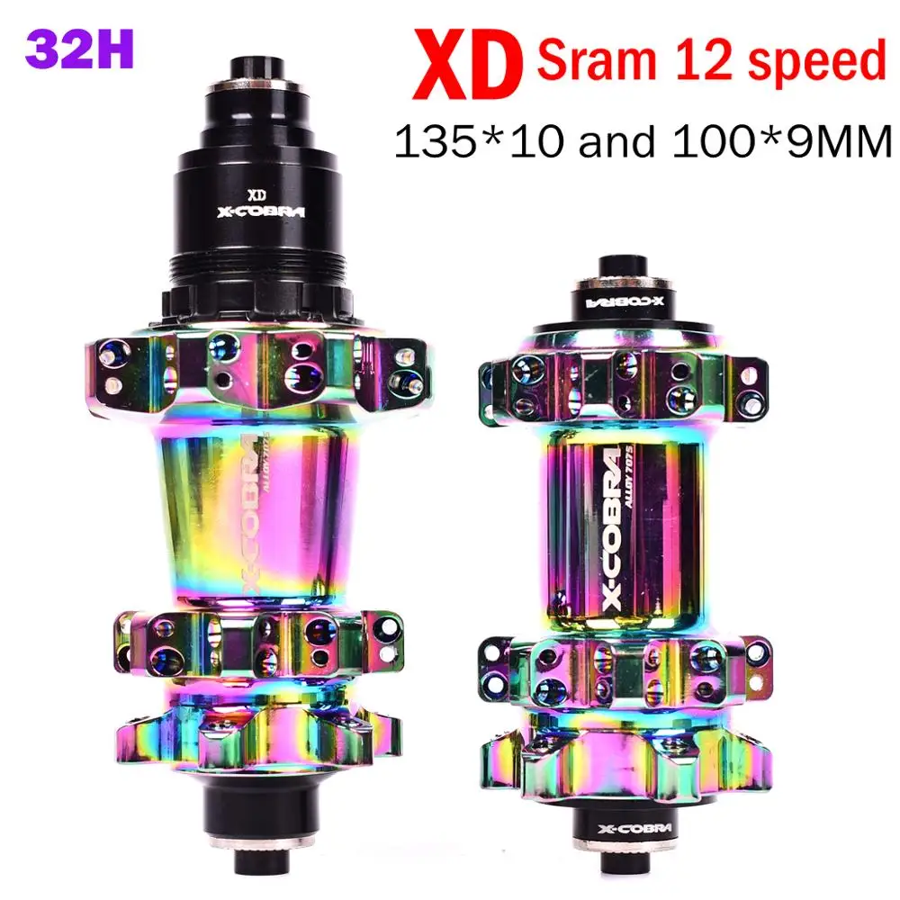 Велосипедная ступица X Cobra rainbow 144 ступицы для горных велосипедов 4 подшипника NBK
