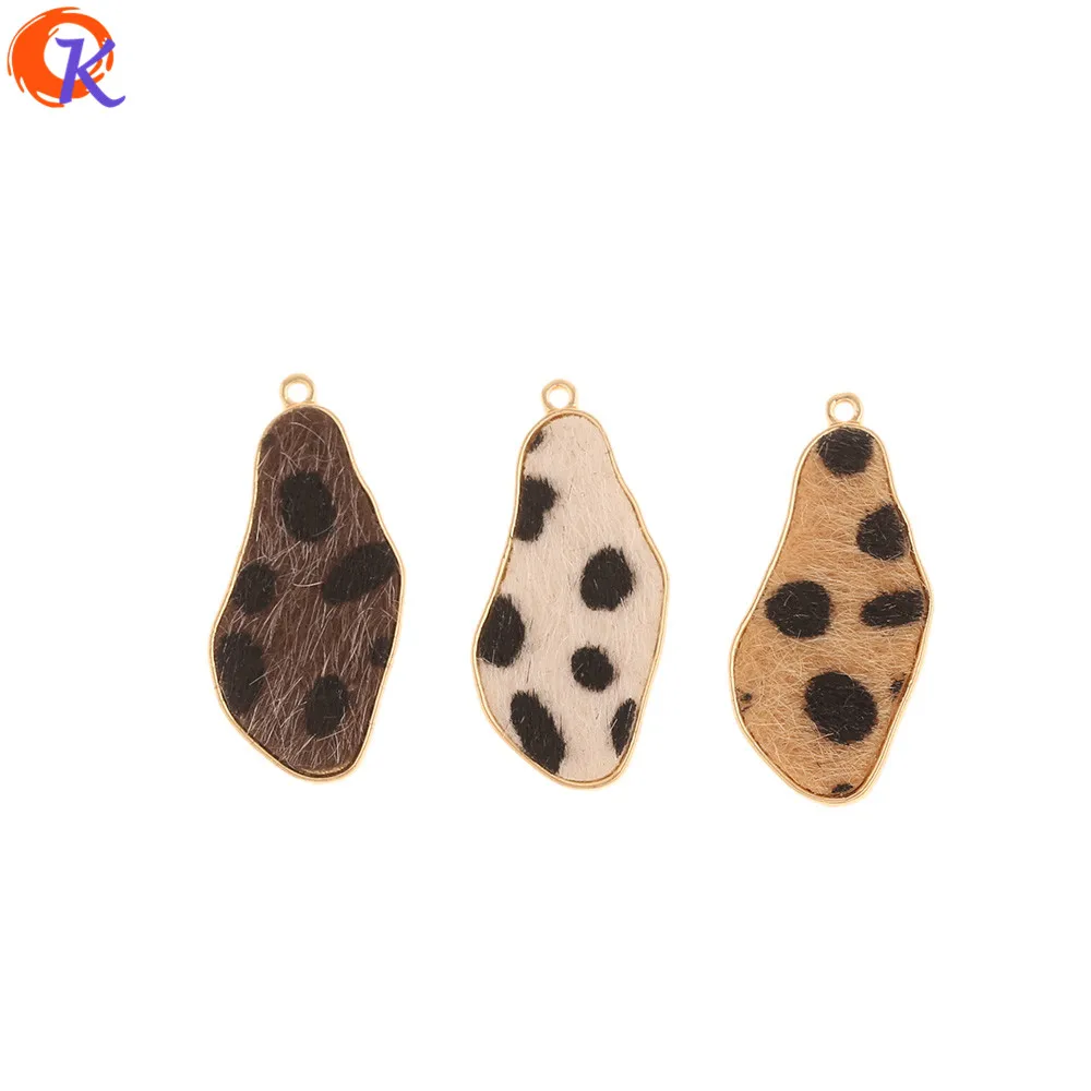 

Cordial Design 50Pcs 16*33MM Jewelry Accessories/DIY Pendant/Leopard Print Effect/Hand Made/Drop Shape/Charms/Earring Findings