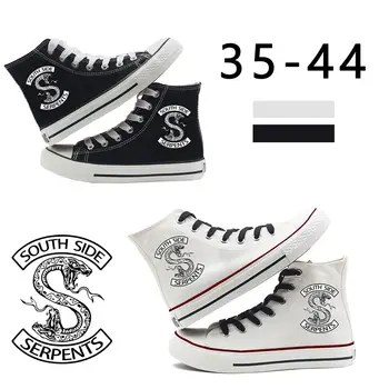 

New Riverdale Snake Couple Hightop Sneakers Casual Canvas Shoes