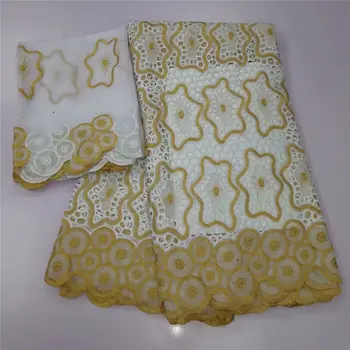 

Dubai 100%cotton fabric african lace fabric 2020 high quality swiss voile lace in switzerland nigerian lace fabric 5+2yards/lot