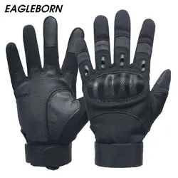 Военные мужские черные перчатки из углеродного волокна, тренировочные уличные тактические перчатки, мужские военные перчатки