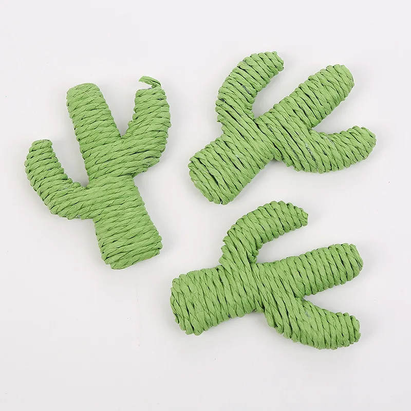 

[MPK Store]Cat toy rope green cactus interactive new pet toy