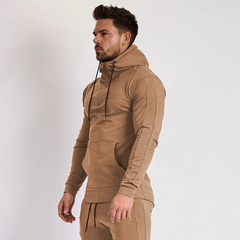  GYMOHYEAH 2019 New Men's Hoodies Casual Sports gyms Spring and Autumn Winter Fitness Long-sleeved H