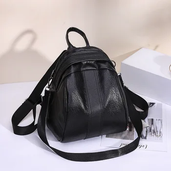 

2020 New Backpack Korean Backpack Women's Backpack Fashion Backpack Soft Leather Backpack Crossbody Backpack travel backpack