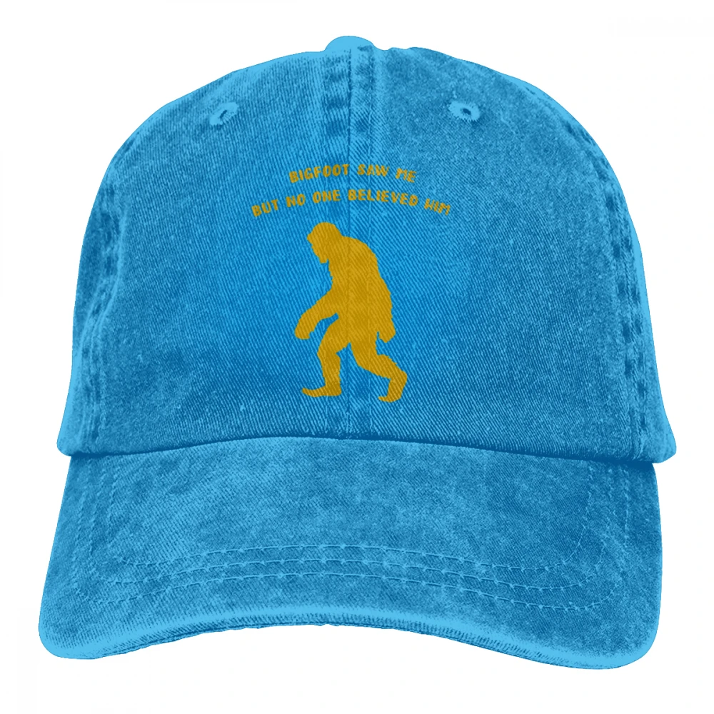 Bigfoot пила меня, но он не поверит, что Casquette черные унисекс Мужские Женские джинсовые бейсболка с ремешком кепки Регулируемая шляпа для гольфа папа