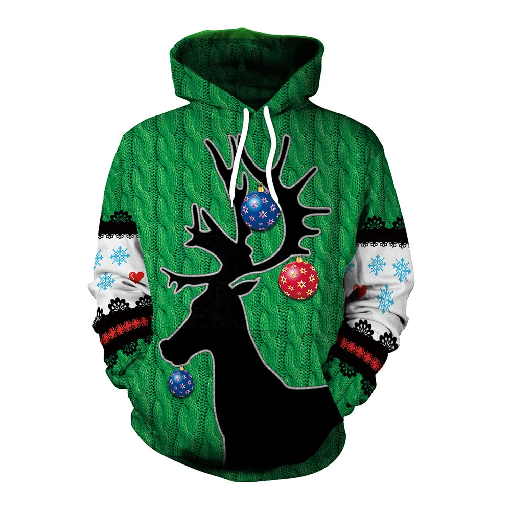 New 3D Printing  Christmas  Fashion Men Women Tracksuits Crewneck  Hoodies Plus Size S-7XL Harajuku