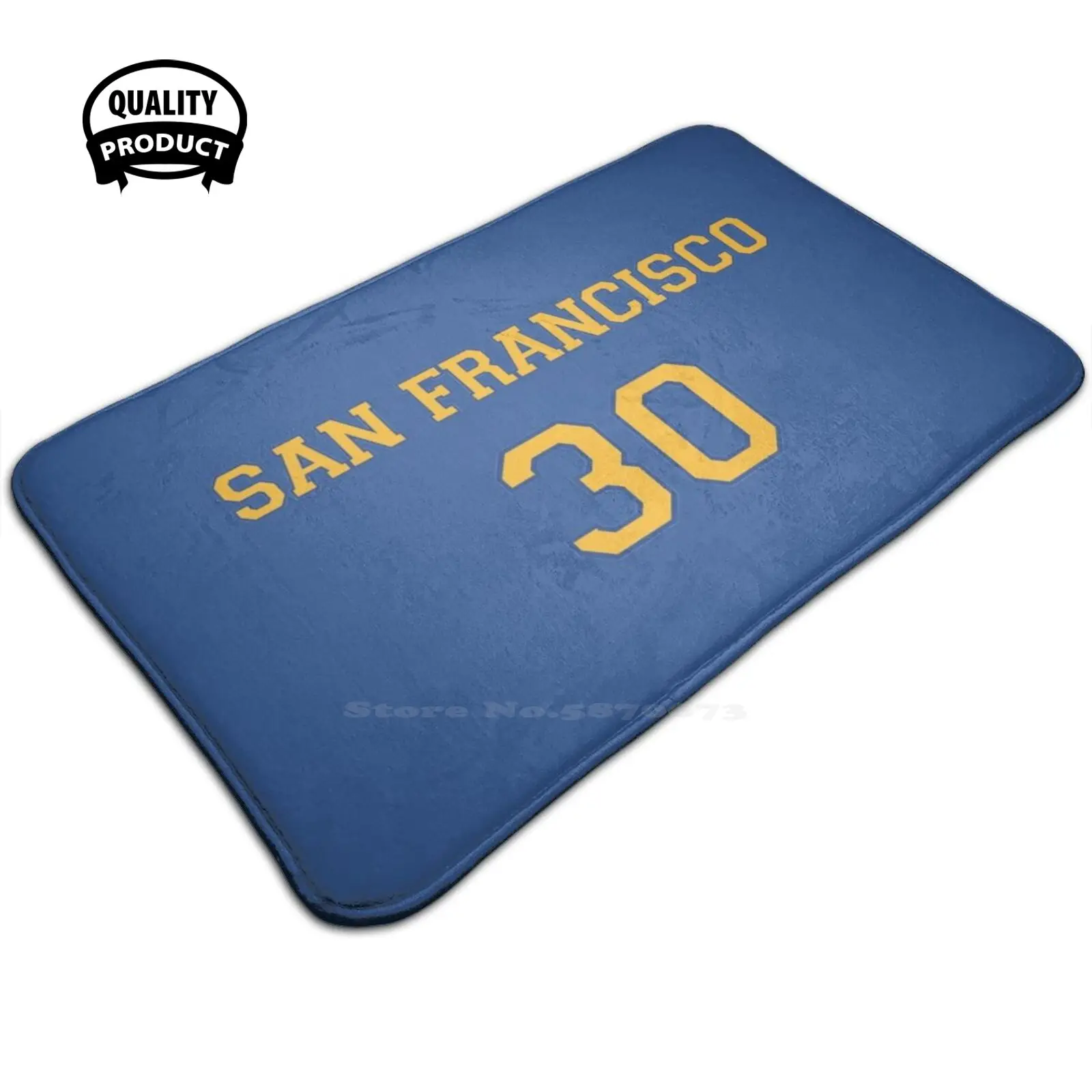 San Francisco 30 Soft House Family Tappetino Antiscivolo Tappeto Golden State Basketball Warriors The Bay San Francisco Steph Curry