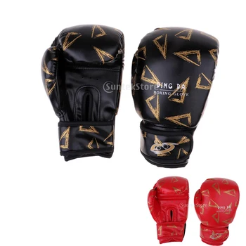 

Youth Kids 8 Oz. Boxing Gloves PU Leather Breathable Kickboxing Pouching Bag