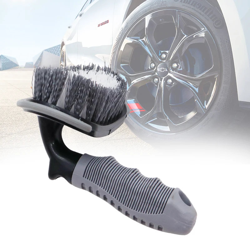 High Quality Car Tyre Cleaning Brush T-Type Multi-Functional Wheel Hub Brush Car Washing Tool New Arrival