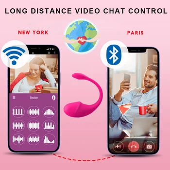 Sex Toys for Woman Bluetooth Bullet Vibrator Wireless APP Remote Control Vibrating Panties Toys for Couple Vaginal Massage Ball 4