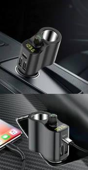 

Car Charger FM Transmitter MP3 Player Dual USB Bluetooth 5.0 Handsfree 5V 3.1A Auto Audio Receiver USB Car Kit For Phone Ipad