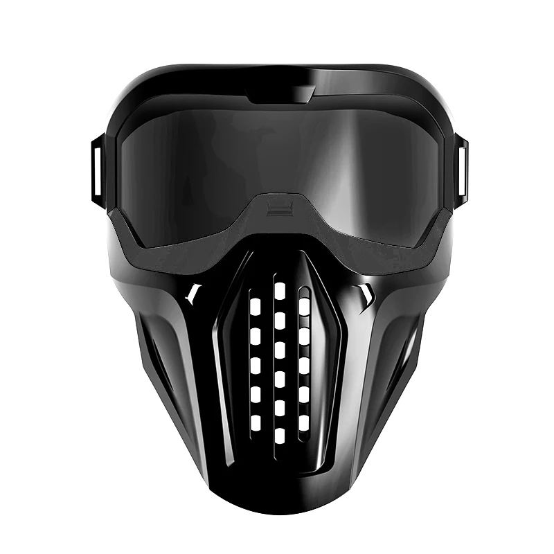 BLACK Тактическая маска защитные очки для Nerf Blaster Out Door игры игрушки - Цвет: BLACK