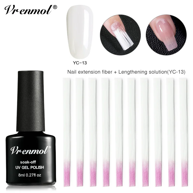 2pcs 1187 Vrenmol полигель для наращивания ногтей УФ-гель для наращивания ногтей натуральный розовый прозрачный Камуфляжный цвет для наращивания ногтей Кристальный гель - Цвет: 2pcs 1187
