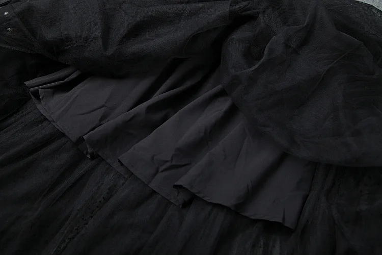 Год, новые модные блейзеры+ юбка, костюм, офисная одежда черного цвета, комплект с сеткой, Лоскутная двубортная одежда
