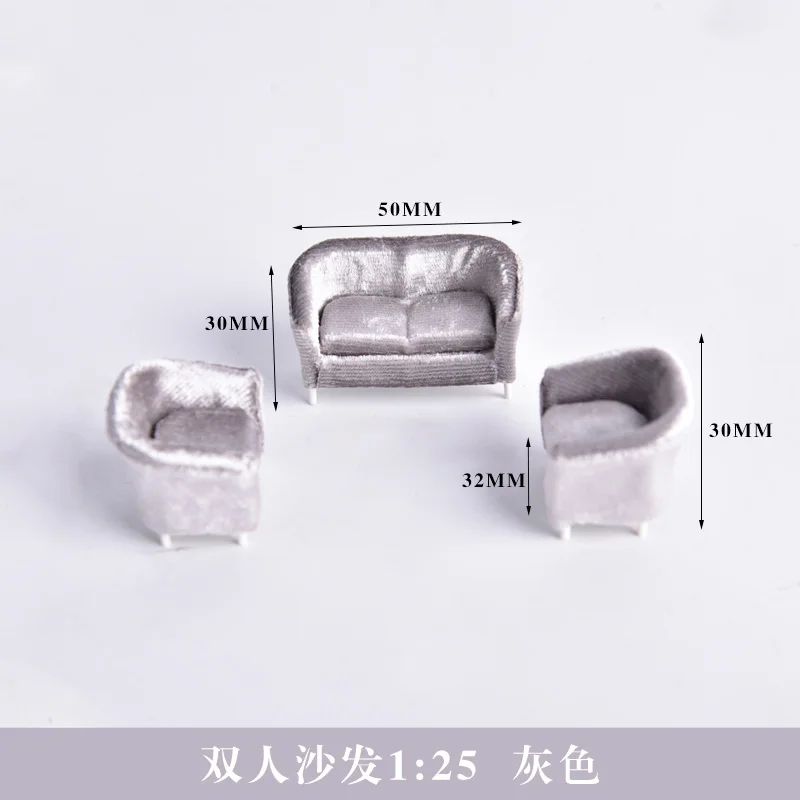 1/25 DIY кукольный домик миниатюрная мебель диван подушка набор модель игрушки - Цвет: Type 8