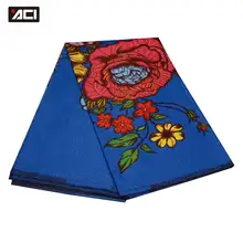 ACI Новое модное женское платье африканская Ткань 6 ярдов/шт Анкара воск Tissu Africain настоящий воск Африканский Анкара ткань для вечерние