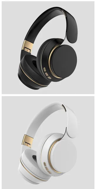 Auriculares Bluetooth estéreo de diadema plegables con micrófono,  auriculares inalámbricos con batería, para teléfono, Xiaomi, Huawei, Pc y  TV, T7 - AliExpress