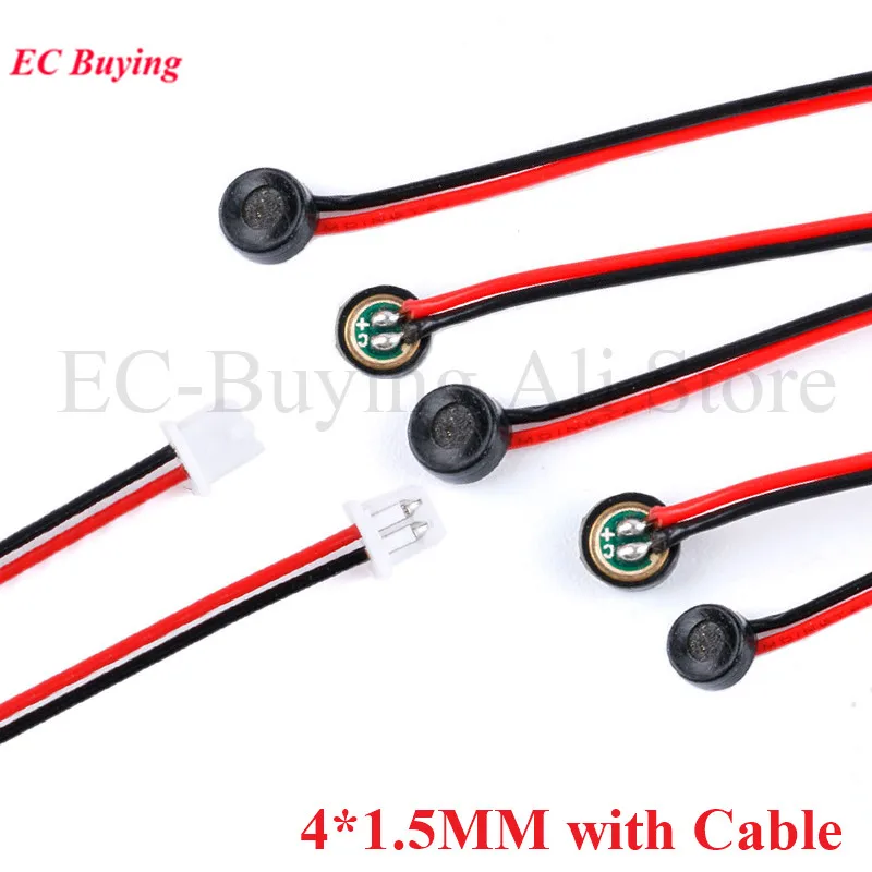 4015 Microphone 20pcs/10pcs High Sensitivity Electre 3DB Anti-Interference with Cable 1.25MM Plug 4*1.5MM electret microphone