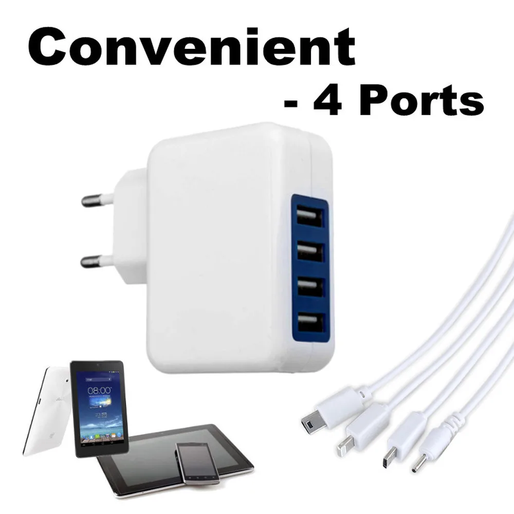 Мобильный телефон зарядное устройство настенный USB адаптер для путешествий