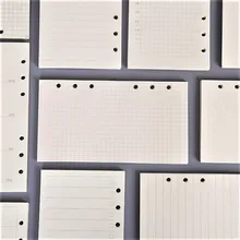 45 шт. Высококачественная записная книжка A5/A6, запасная вставка, 6 отверстий с отрывными листами, спиральный блокнот, бумажный дневник, план, внутренняя бумага для блокнота,ежедневник,тетрадь