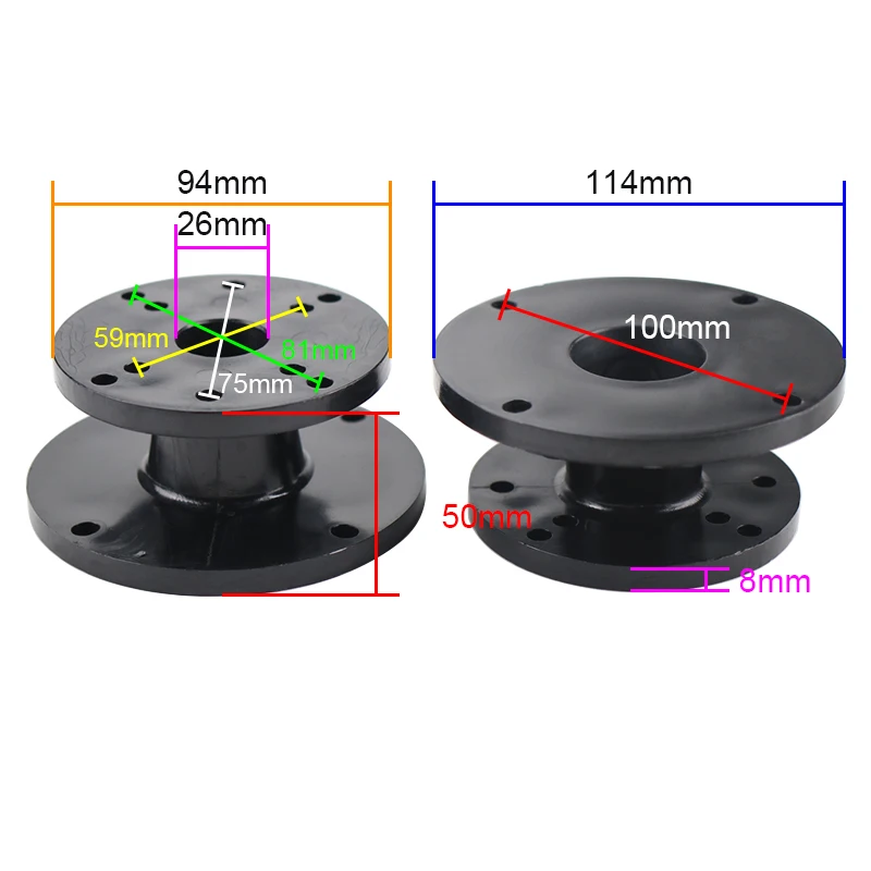 Cabeça de Conversão de Buzina Alto-falante de Áudio 38mm a 26mm Faça Você Mesmo Peças Abs 2 - Image 2