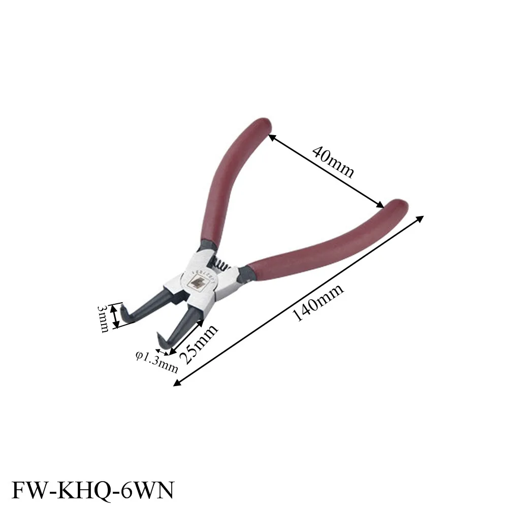 

Lock repair circlip spring pliers outside the bend 6 - inch axis with special Retainer
