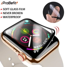 PET+ PMMA водонепроницаемый протектор экрана для apple watch 5 4 3 38 мм 40 мм 44 мм 42 мм не закаленное мягкое стекло пленка для Iwatch 4/5