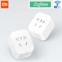 Оригинальный Xiaomi mijia интеллектуальная розетка Zigbee версия WiFi беспроводной пульт дистанционного управления гнездо адаптера питание таймер