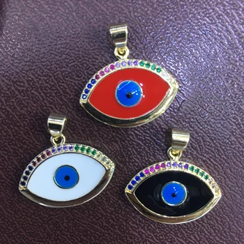 

10 pieces Devil eye pendants mix colors charm pendants devil eye pendants charm beads for women jewelry accessories 50889