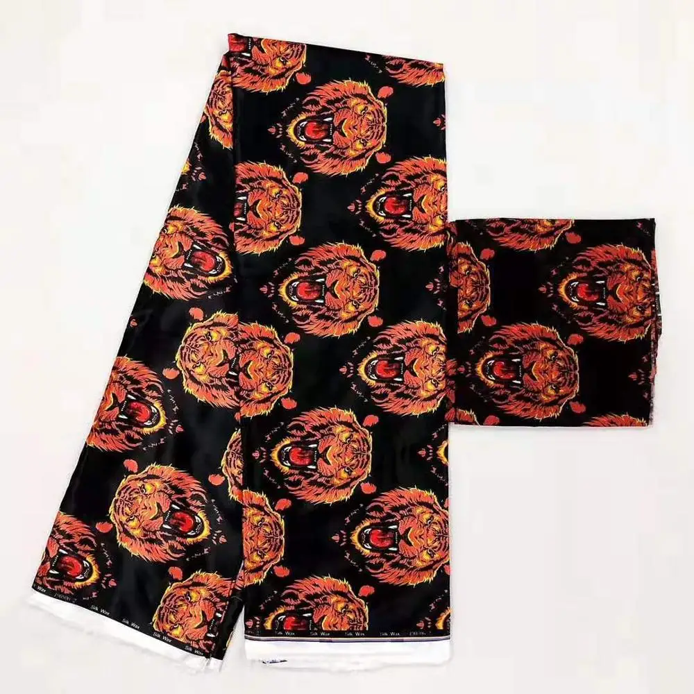 Лучшее качество цифровой печатный воск дизайн Африканский Атлас мягкая ткань, Африканский Воск узор атласная шёлковая ткань для свадебного платья новейшие