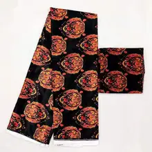 Лучшее качество цифровой печатный воск дизайн Африканский Атлас мягкая ткань, Африканский Воск узор атласная шёлковая ткань для свадебного платья новейшие