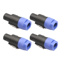 

New 4pcs 4 Pole Speaker Plug Twist Lock Cable Connector For Neutrik Speakon NL4FC