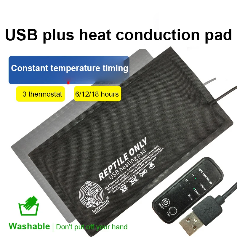 Almohadilla térmica ajustable con regulador de temperatura, herramientas de incubadora, esterilla de calor para terrario y Reptiles, controlador de termostato para mascotas