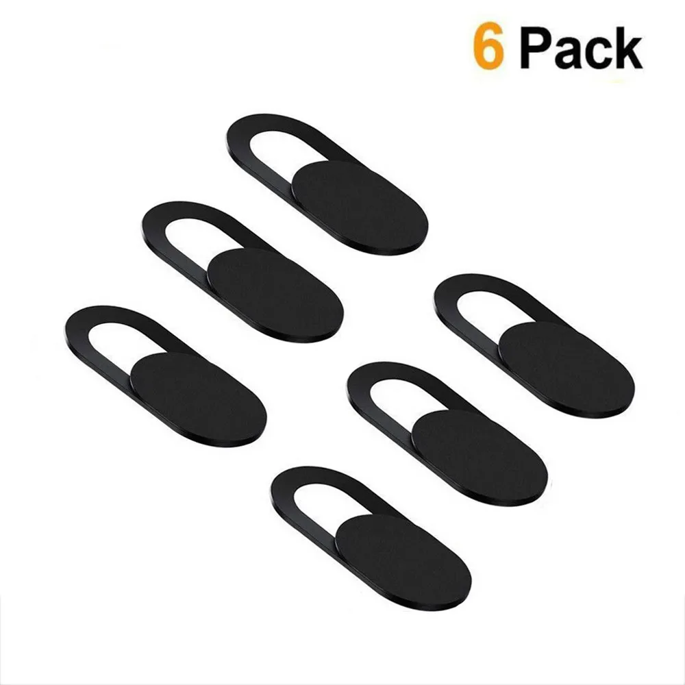 

6PCS Universal WebCam Cover Shutter Magnet Slider Plastic Camera Cover for IPhone x PC Laptops Mobile Phone Lens Privacy Sticker
