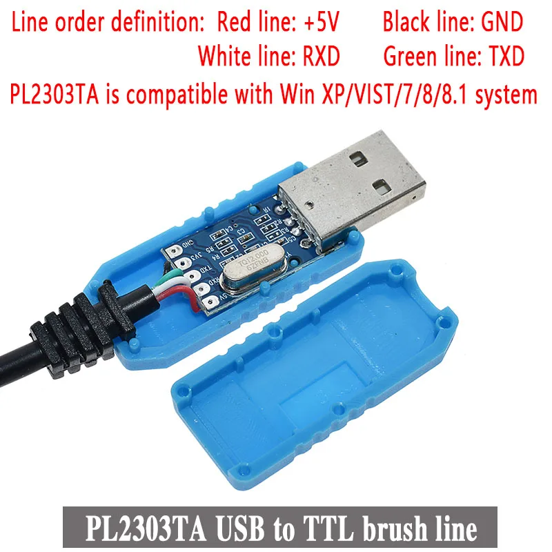 PL2303 USB к UART TTL кабельный модуль FT232RL PL2303HX USB Передача к TTL RS232 последовательный порт адаптер модуль CH340 кабель загрузки - Цвет: PL2303TA