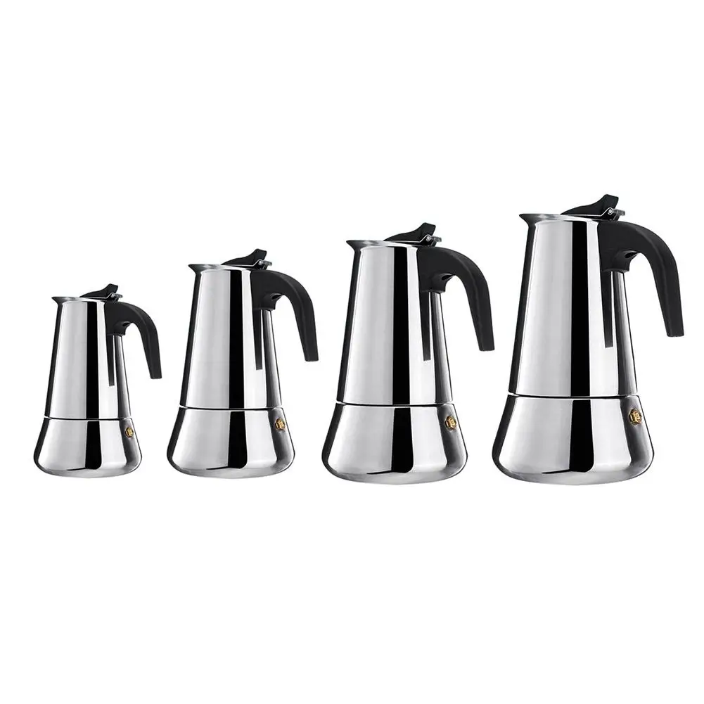 Stainless Steel Coffee Maker Coffee Pot Moka Pot Geyser Makers Kettle Brewer Latte Percolator Stove Tools