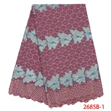 Последние Африканские кружева ткань из Дубая, нигерийский кружевной материал для женских платьев, швейцарская вуаль кружева в швейцарской KS2685B-1