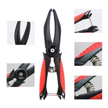 

ABS Lip Gripper Fishing Tackle Fish Controller Catch Non-slip Handle Sawtooth Pliers Grippers Clamp Fishing Accessory