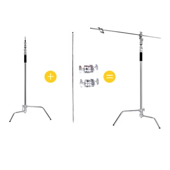 

Professional Multi-function Photography Studio Heavy Lighting Century C Stand with Folding Legs Grip&Head&Arm Special Kit