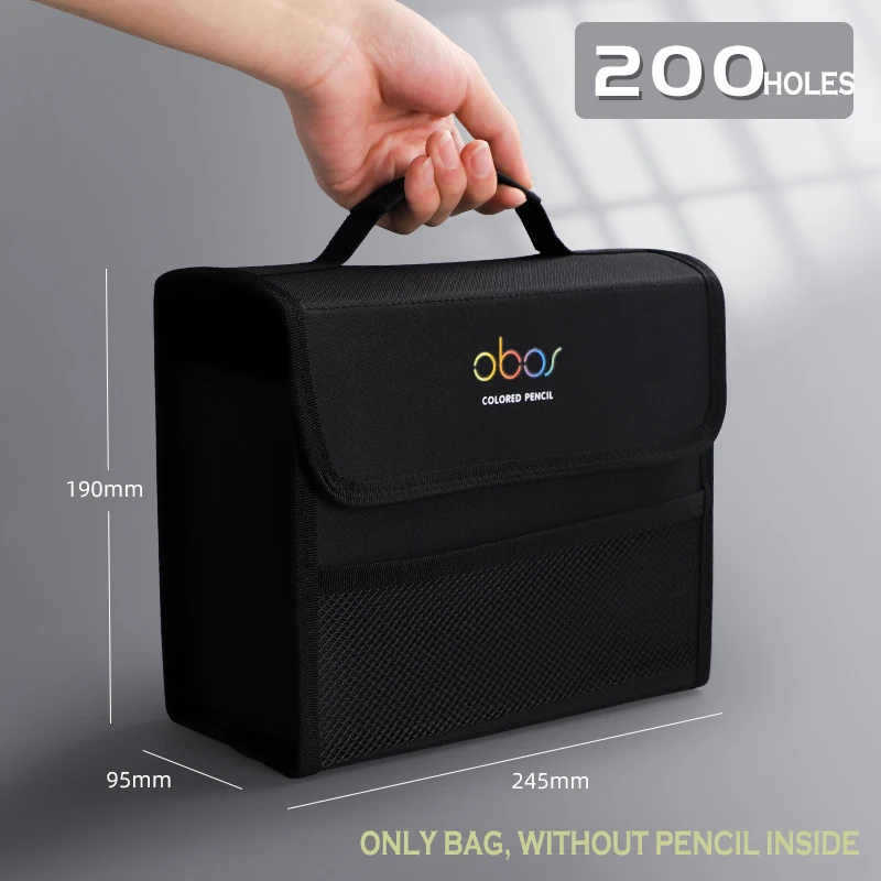 200 Slots Large Capacity Pencil Bag Case Organizer Cosmetic Bag For Colored  Pencil Watercolor Pen Markers Gel Pens Great Gifts