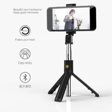 Складной мини штатив Bluetooth селфи палка с беспроводным затвором выдвижной монопод универсальный для iPhone IOS Android