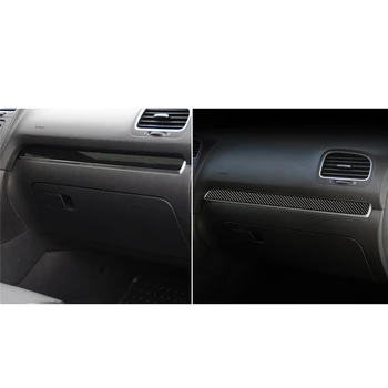 

For VW Golf 6 Gti R MK6 2008-2012 Vehicle Interior Dashboard Center Console Cover Trim Decals Car Styling Carbon Fiber Stickers