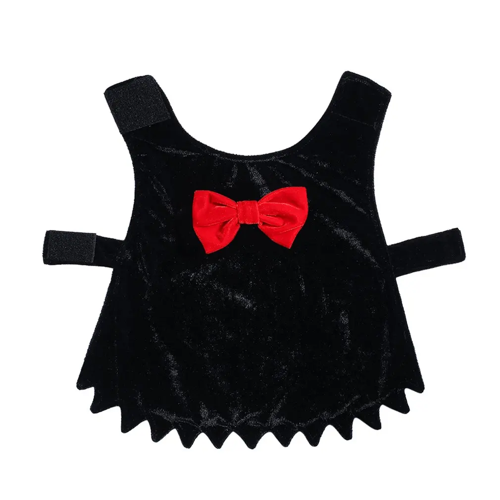 

Fashion Bowknot Pet Clothes Elegant Cute Pet Small Dog Cat Clothes Double Layer Overcoat Cloak for Halloween Party Clothing