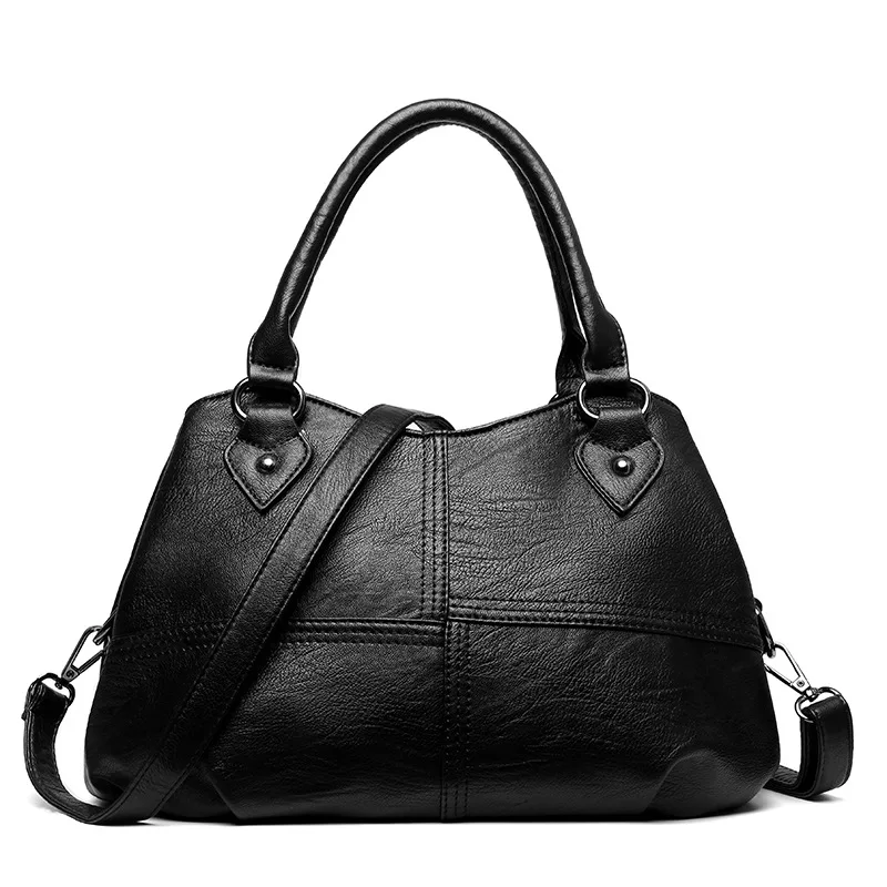 

WOMEN'S Leather Bags 2018 Europe And America Fashion Multi-pockets Shell Bag Trend Versatile Portable Shoulder Bag